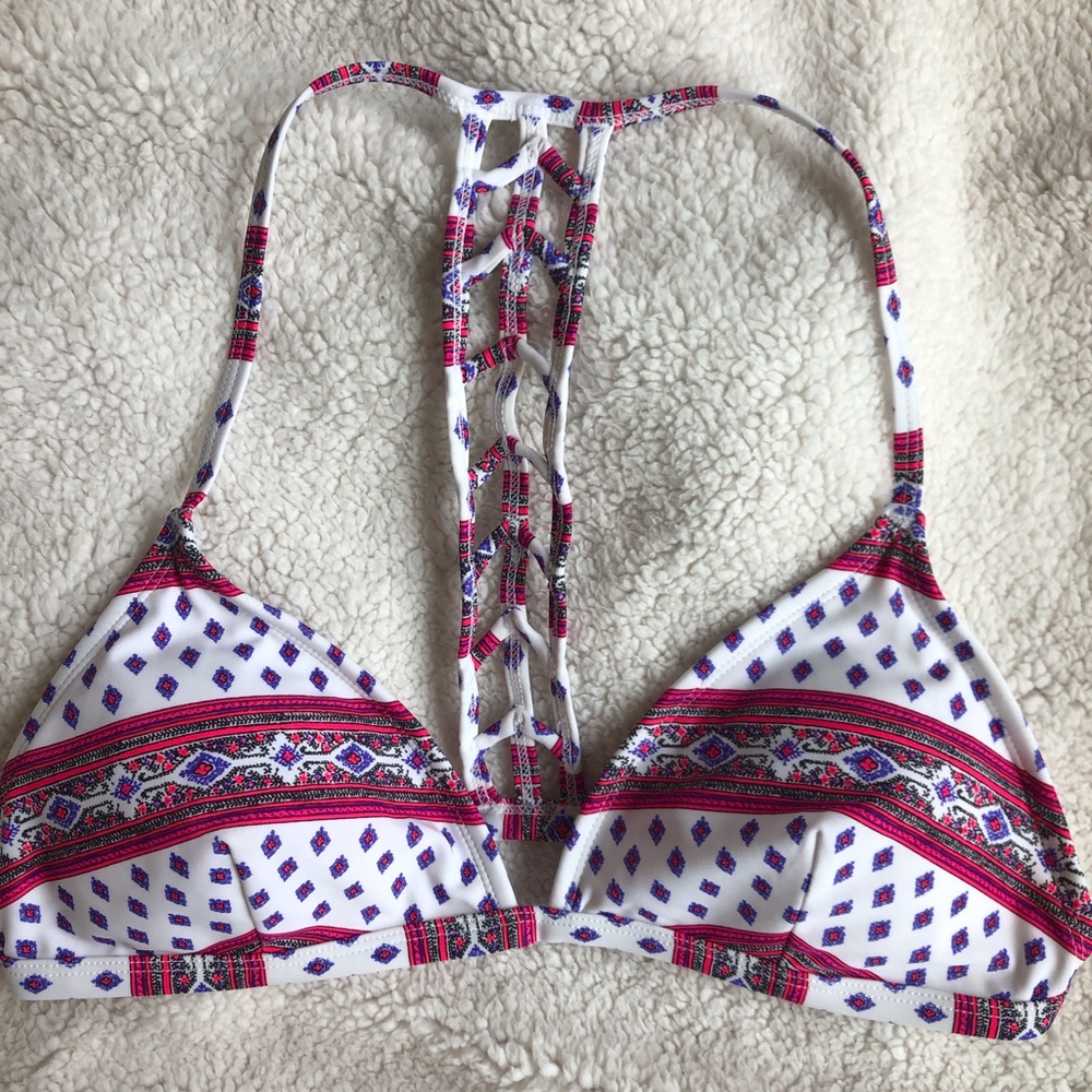 Tribal print bikini top